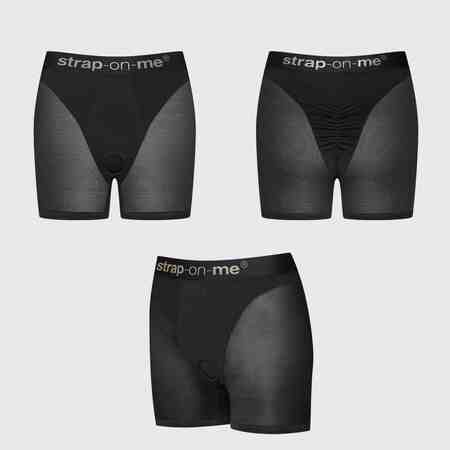 Трусики-шорты для фиксации насадок Strap-on-me Harness Lingerie Halo - size S